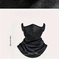 Motorcycle Head Cover Riding Mask Neck Cover Warm Cold Filter Padded