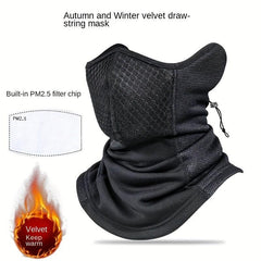 Motorcycle Head Cover Riding Mask Neck Cover Warm Cold Filter Padded