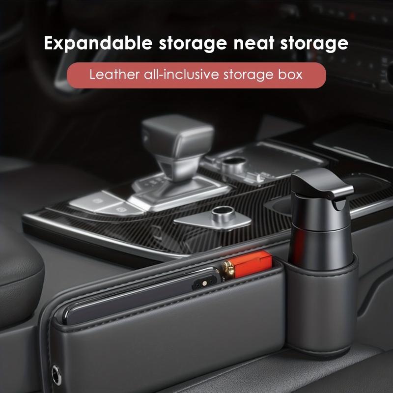 Car Seat Gap Storage Bag with Phone Cup Holder