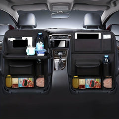 Back Seat Storage Bag Hanging Bag Kick Mats Protectors Tissue Box Cup Holder