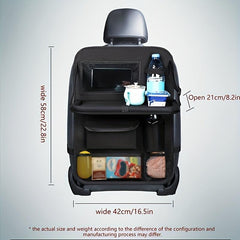 Back Seat Storage Bag Hanging Bag Kick Mats Protectors Tissue Box Cup Holder