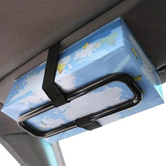Car Tissue Holder with Universal Car Visor Box Holder