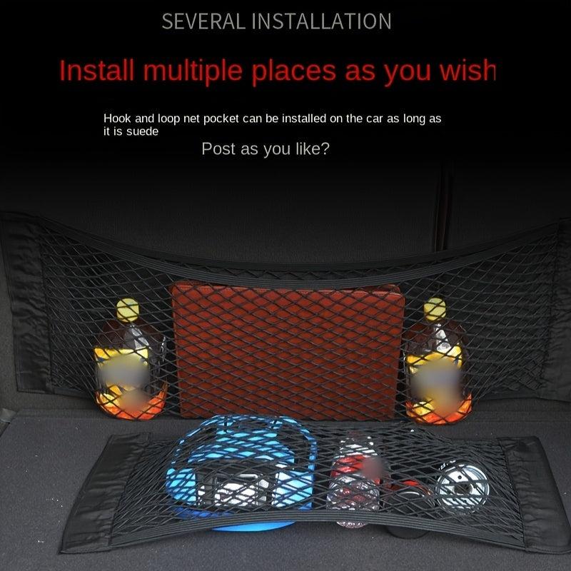 Car Backrest Mesh Luggage Seat Elastic Rope Net Universal