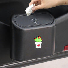 Car Trash Can with Flip Lid for Clean and Tidy Car