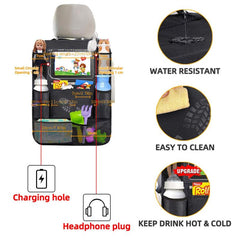 Car Backseat Organizer Tablet Holder Auto Storage Cover