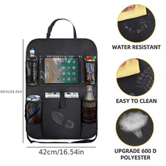 Car Backseat Organizer Tablet Holder Auto Storage Cover