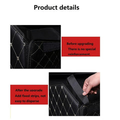 Leather Car Storage Box Trunk Organizer