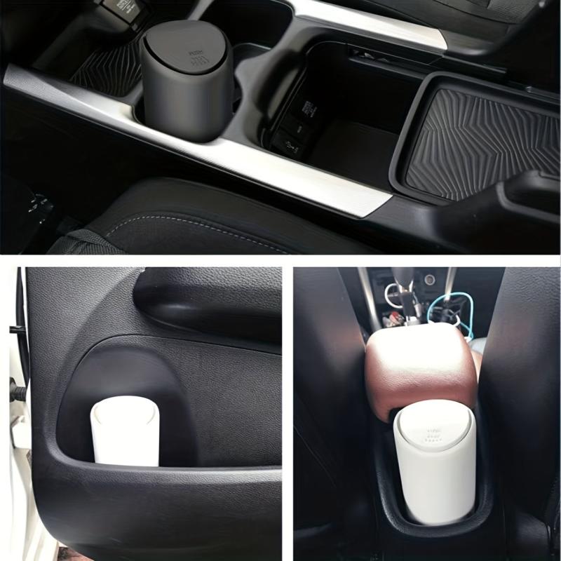 Mini Car Trash Can Silicone Garbage Bin Detachable Washing Car Trash Can