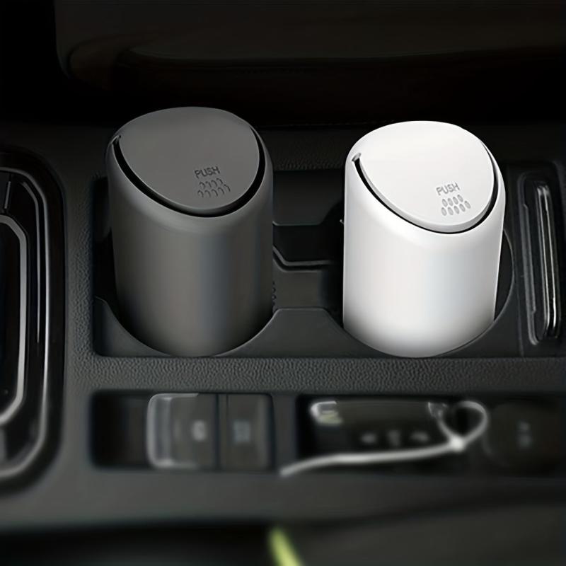 Mini Car Trash Can Silicone Garbage Bin Detachable Washing Car Trash Can