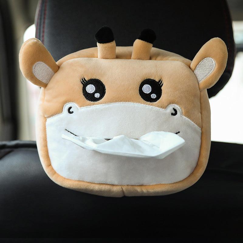 Cartoon Doll Car Tissue Box - Multifunctional Car Paper Towel Box