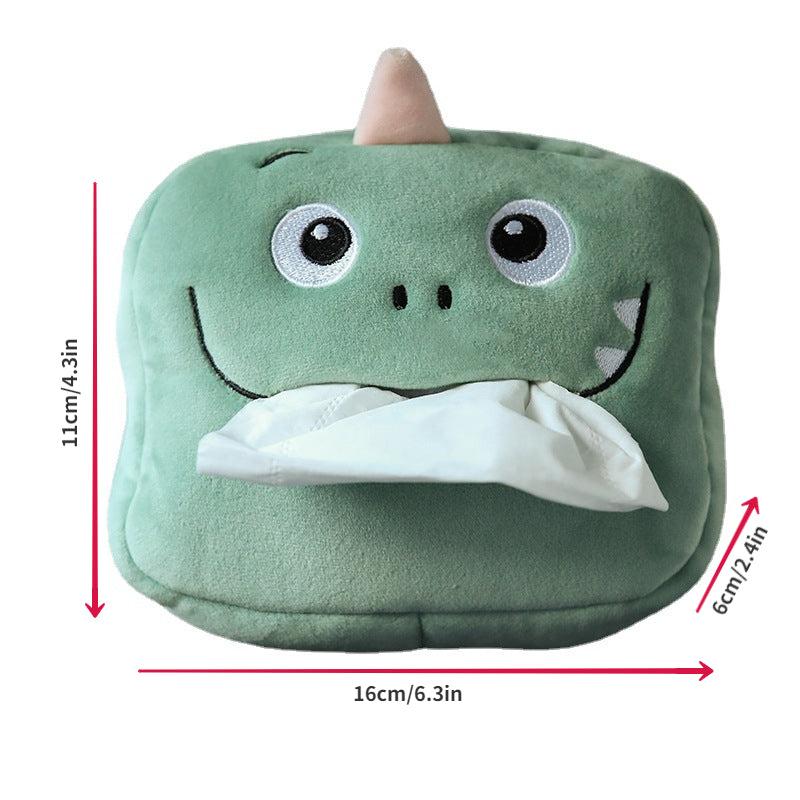 Cartoon Doll Car Tissue Box - Multifunctional Car Paper Towel Box