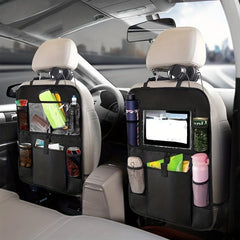 Car Seat Back Organizer Storage Bag with Tablet Holder Protector