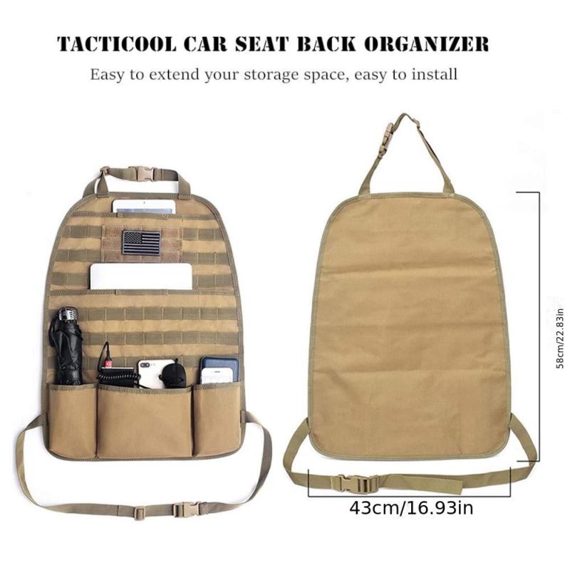 Military Car Back Seat Organizer Tactical Accessories Storage Bag