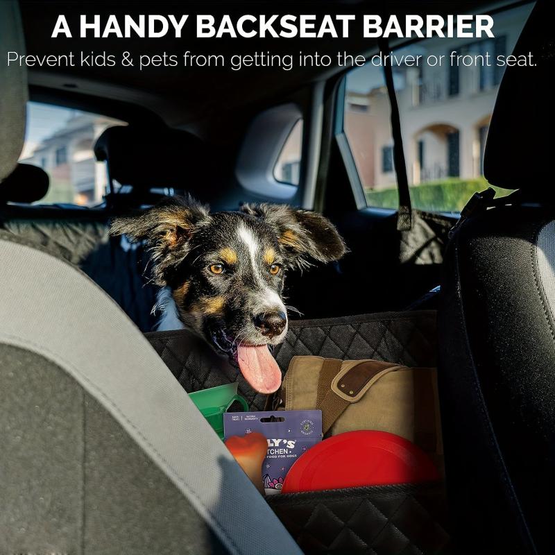 Leather Car Seat Back Organizer with 3 Pockets