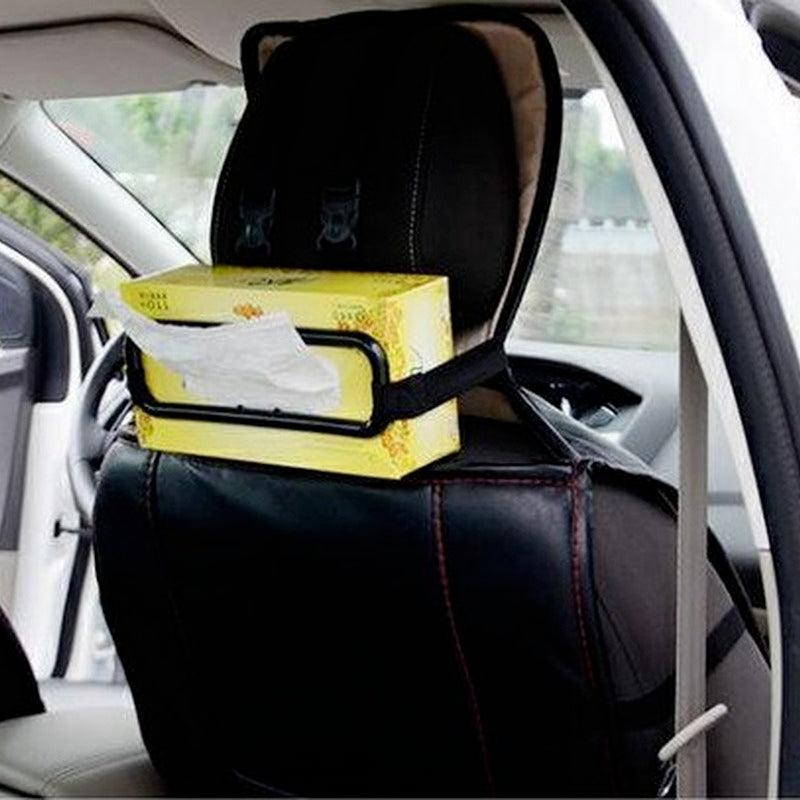Car Sun Visor Tissue Box Holder Elastic Hanging Napkin Box Holder