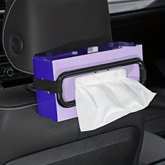 Car Sun Visor Tissue Box Holder Elastic Hanging Napkin Box Holder