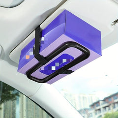 Car Sun Visor Tissue Box Holder Elastic Hanging Napkin Box Holder