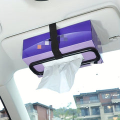 Car Sun Visor Tissue Box Holder Elastic Hanging Napkin Box Holder