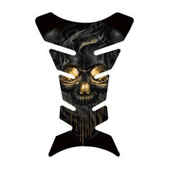 3D Motorcycle Demon Skull Tank Pad Sticker Universal Fit