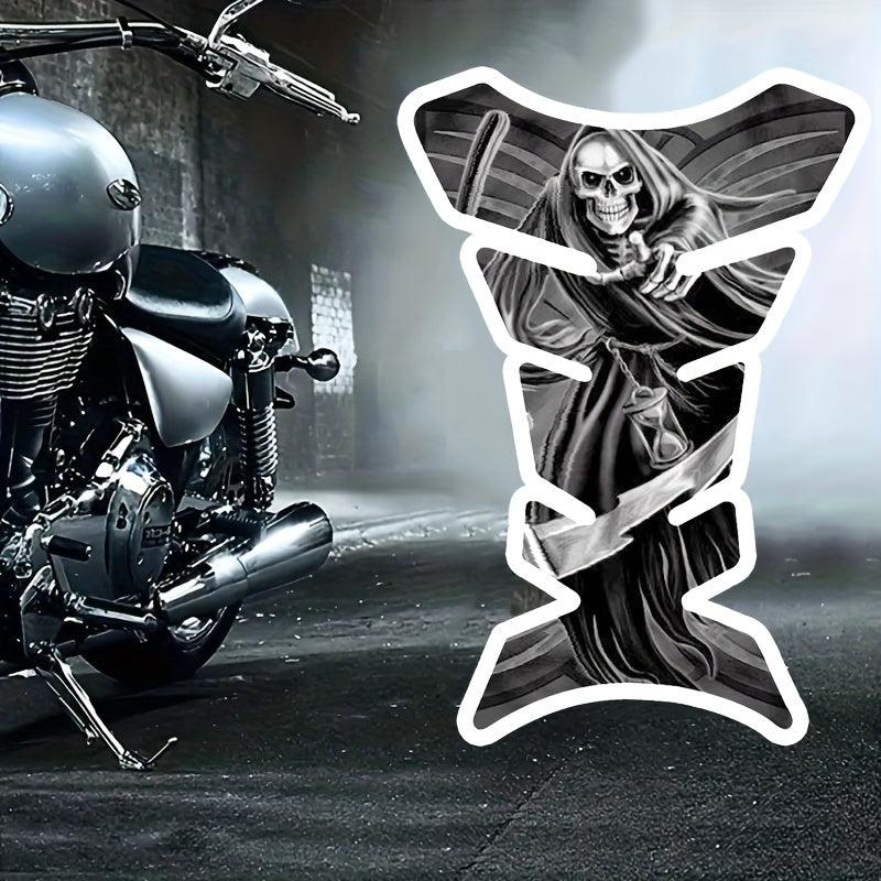 3D Motorcycle Demon Skull Tank Pad Sticker Universal Fit