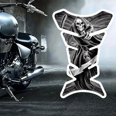 3D Motorcycle Demon Skull Tank Pad Sticker Universal Fit