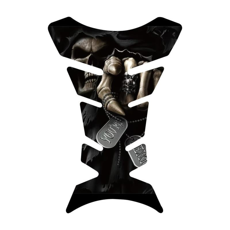 3D Motorcycle Demon Skull Tank Pad Sticker Universal Fit
