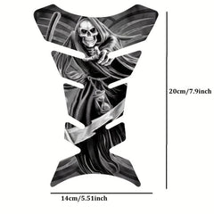 3D Motorcycle Demon Skull Tank Pad Sticker Universal Fit