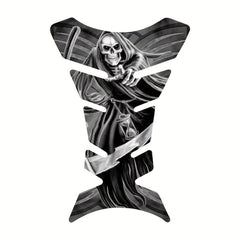 3D Motorcycle Demon Skull Tank Pad Sticker Universal Fit