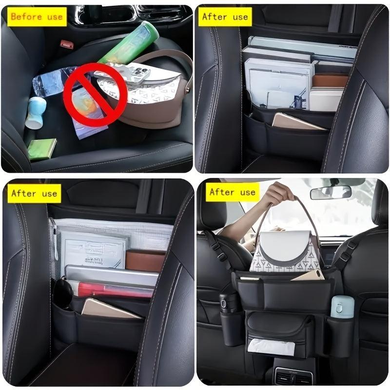 Car Seat Storage Net Pocket Car Storage Bag Hanging Bag