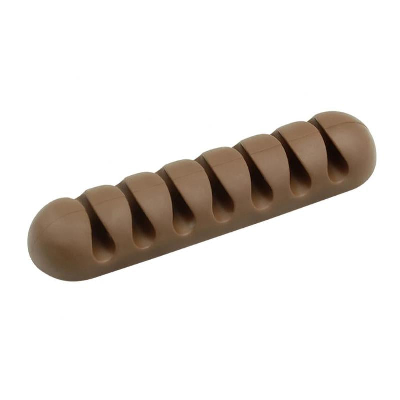 7 Holes Silicone Cable Winder USB Cable Organizer Wire Winder