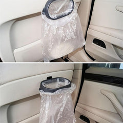 Car Trash Can Frame Auto Garbage Bag Holder Organizer Box Hanging Frame