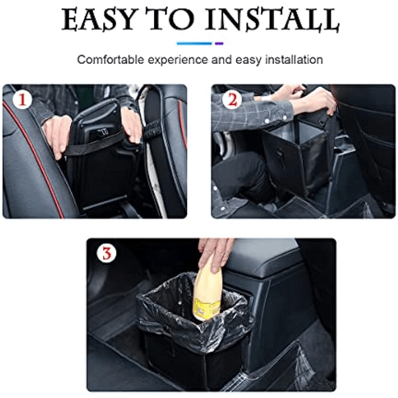 Leak Proof Car Garbage Bin Organizer