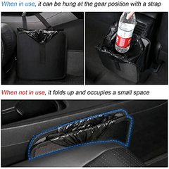 Leak Proof Car Garbage Bin Organizer