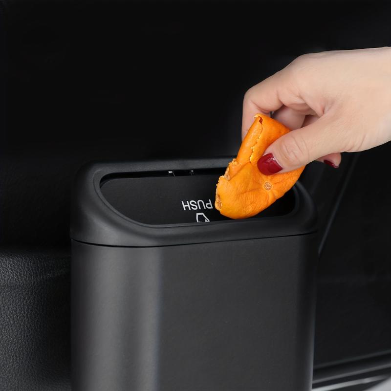 Car Trash Can Mini Car Trash Can Bin With Lid Leakproof Car Garbage Can
