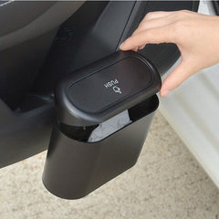 Car Trash Can Mini Car Trash Can Bin With Lid Leakproof Car Garbage Can