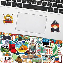 50pcs Outdoor Camping Sticker Waterproof Motorcycles Stickers