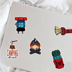 50pcs Outdoor Camping Sticker Waterproof Motorcycles Stickers