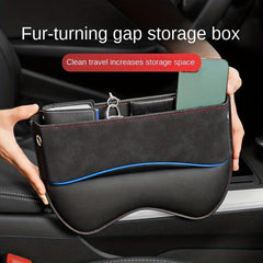 Faux Leather Car Seat Gap Organizer Storage Box