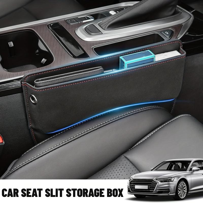 Faux Leather Car Seat Gap Organizer Storage Box