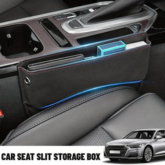 Faux Leather Car Seat Gap Organizer Storage Box