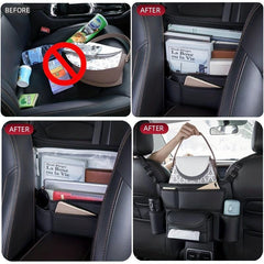 Car Seat Storage Bag Net Bib Front Rear Rack Car Supplies Hanging Bag
