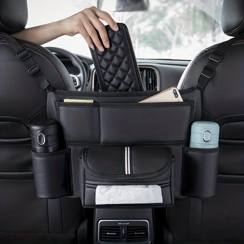 Car Seat Storage Bag Net Bib Front Rear Rack Car Supplies Hanging Bag