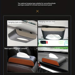 Car Tissue Box Sun Visor Holder Storage Auto Interior Decor Accessory