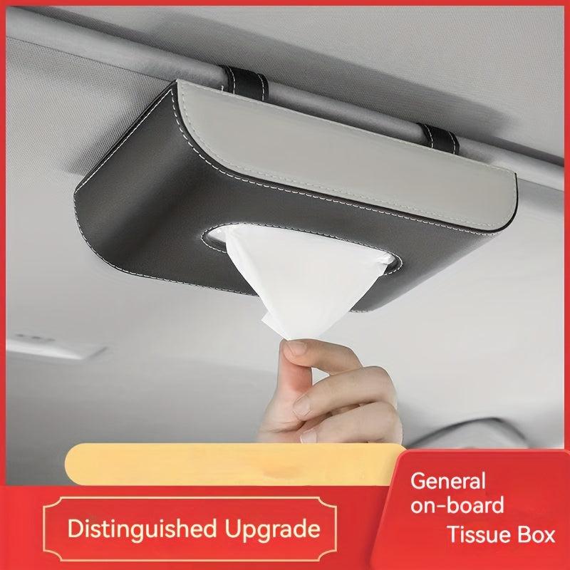 Car Tissue Box Sun Visor Holder Storage Auto Interior Decor Accessory