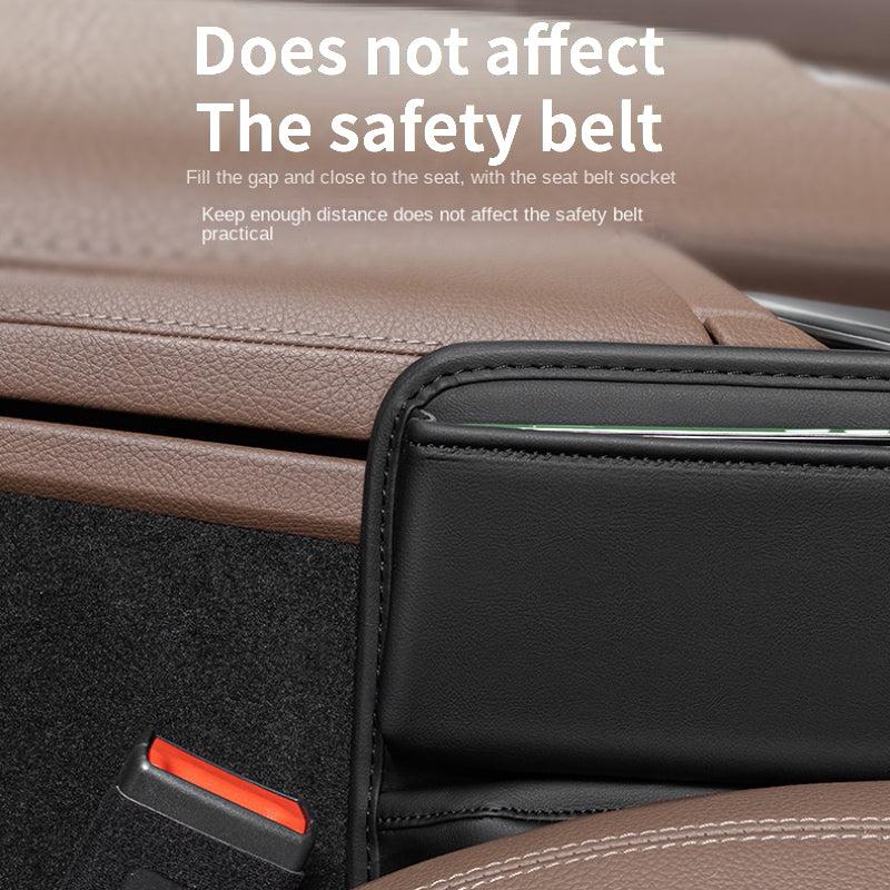 PU Leather Car Seat Gap Filler & Cup Holder