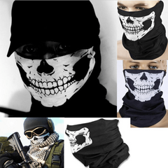 Skull Face Mask Neck Scarf Ghost Skeleton Biker Masks Outdoor Breathable