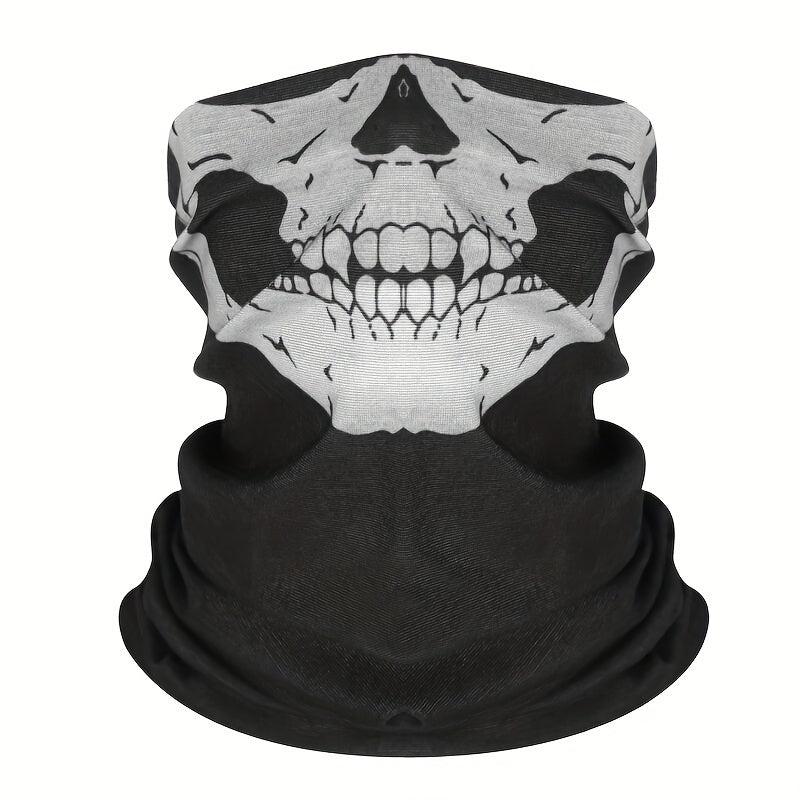Skull Face Mask Neck Scarf Ghost Skeleton Biker Masks Outdoor Breathable