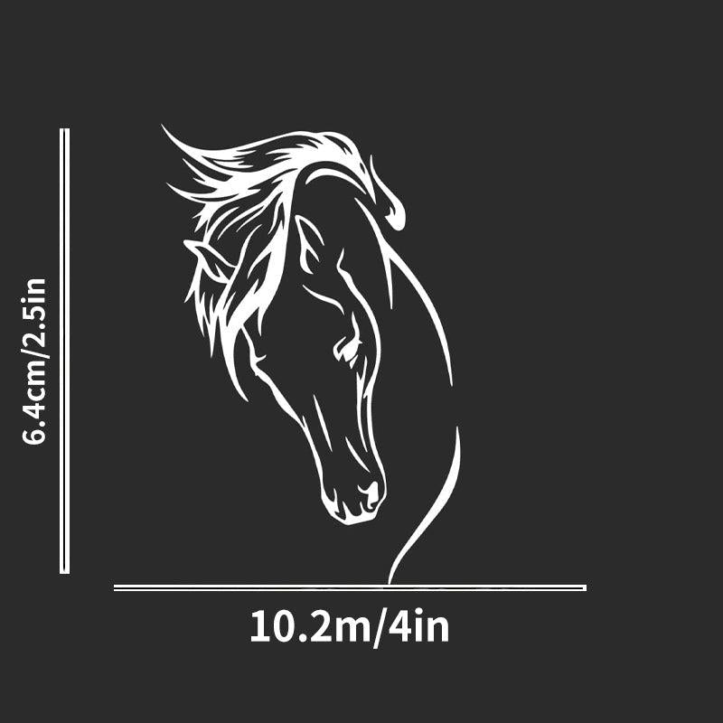 Horse Head Silhouette Car Stickers Laptop Water Bottle Phone Wall Cup Decals