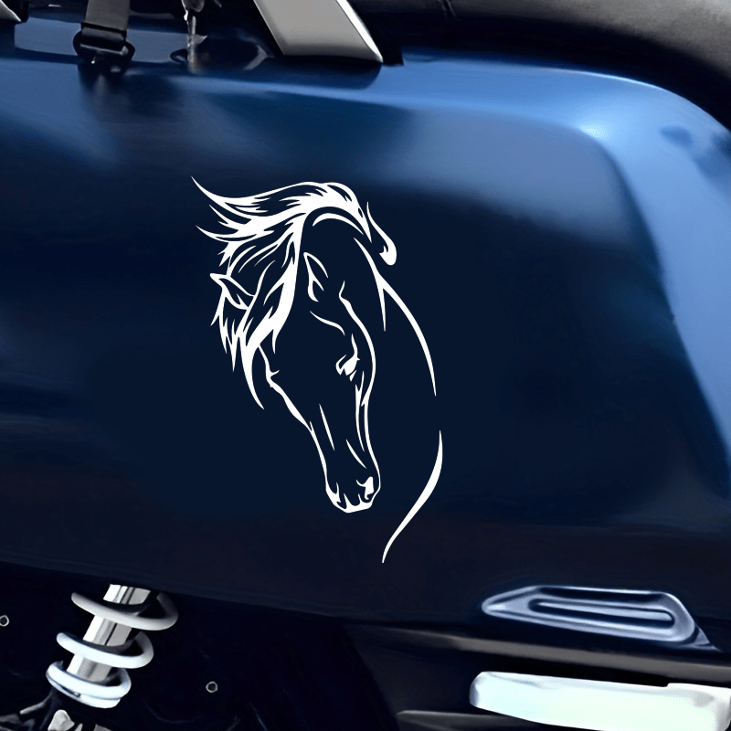 Horse Head Silhouette Car Stickers Laptop Water Bottle Phone Wall Cup Decals