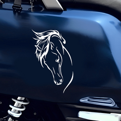 Horse Head Silhouette Car Stickers Laptop Water Bottle Phone Wall Cup Decals